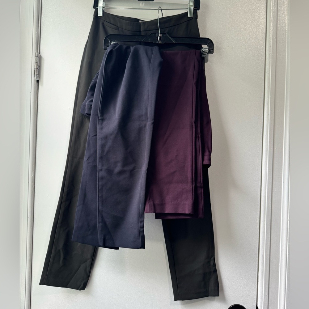 Bundle of 3 The Reset R Label Skinny Stretch Black Career Pants Size S - Picture 4 of 12